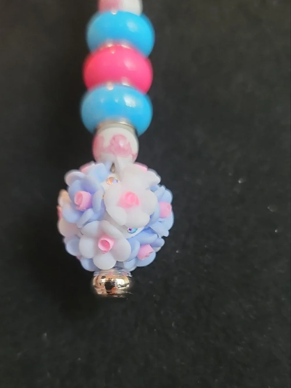 Cotton Candy Garden Dangle Keychain